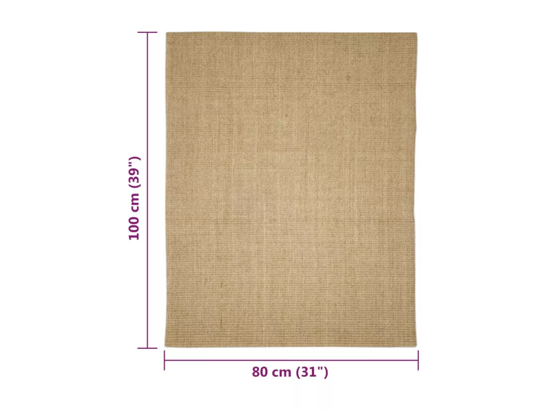 Tapis en sisal pour griffoir 80x100 cm