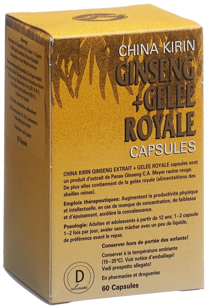 CHINA Ginseng + Gelée Royale<br>60 Stück, Blister, Weichkapsel