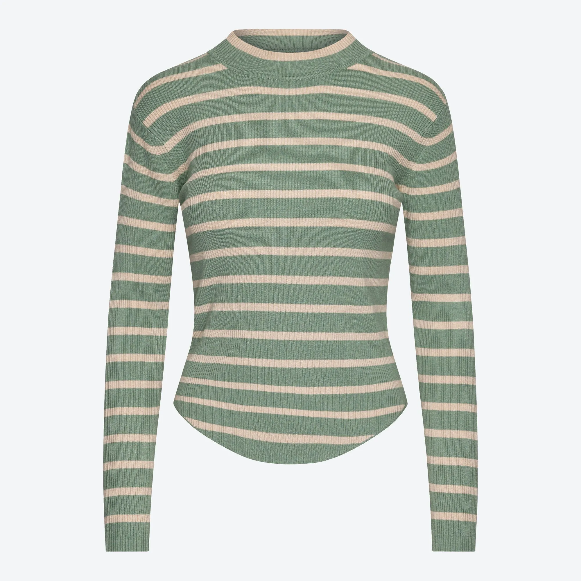 Damen-Feinstrick-Pullover mit Ripp-Struktur