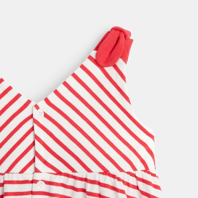 Robe maille rayée rose bébé fille Rose