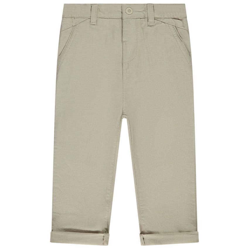 Pantalon chino en toile unie pour bébé garçon - Gris chiné