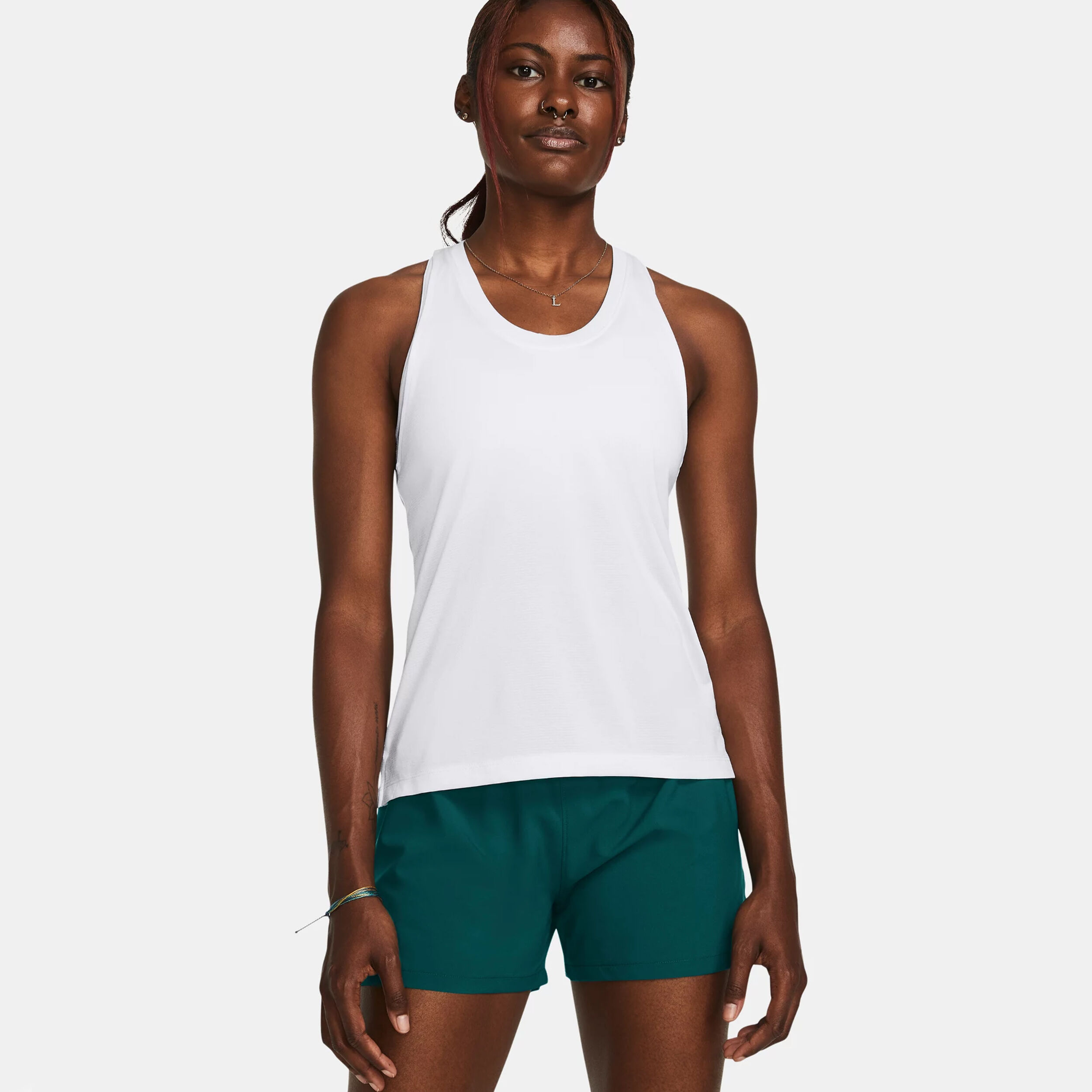 Under Armour Streaker Singlet Top De Course Femmes - Blanc