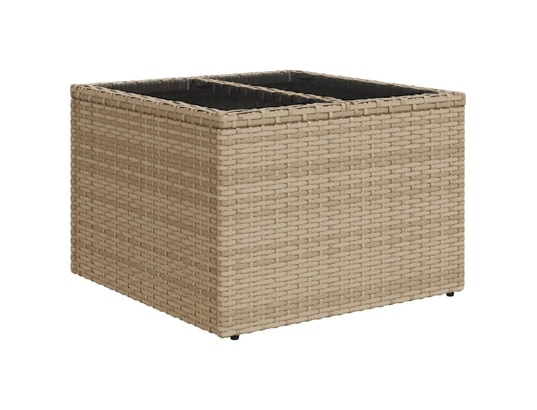 VIDAXL - Salon extérieur Salon de jardin avec coussins 9 pcs beige résine tressée