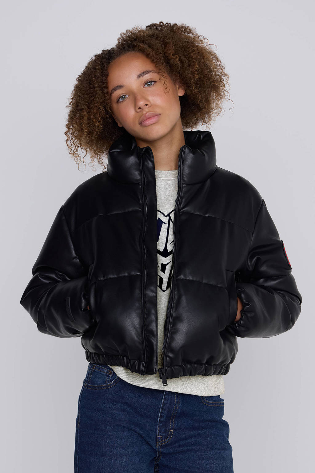 Coolcat Imitatieleren Puffer WinterjasJessie