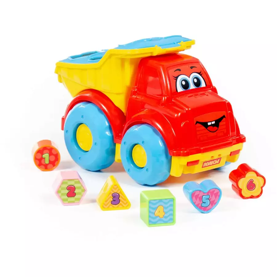 POLESIE® LKW-Kipper mit Steckbausteine (Schaukarton)