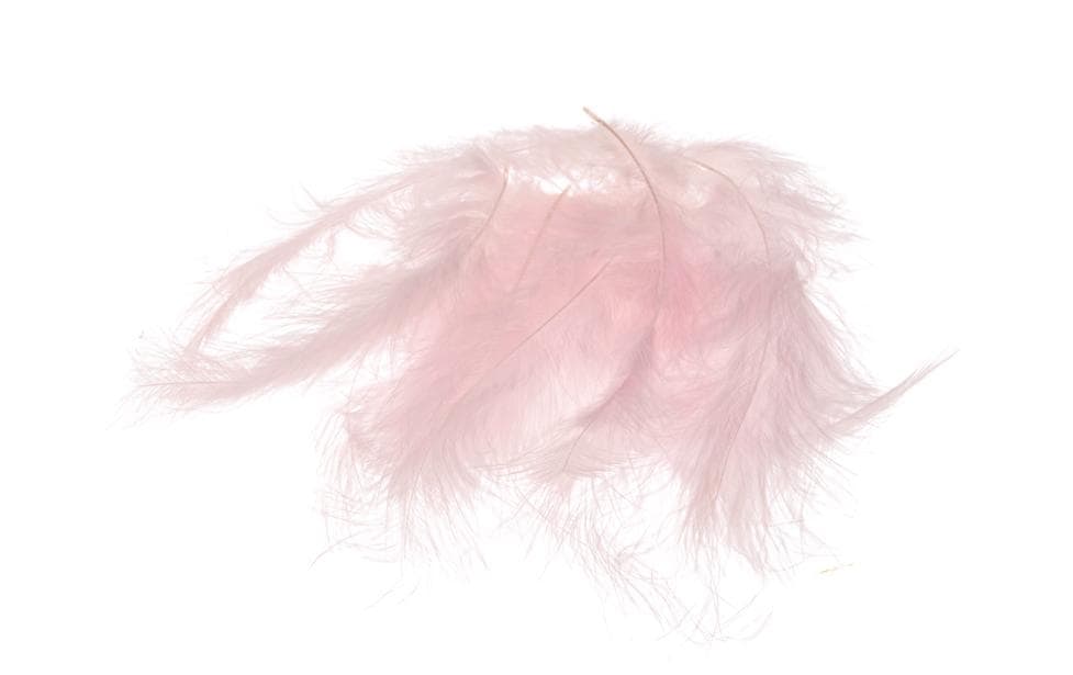 Marabufedern 45g, RosaGrosse, weiche Federn zum Dekorieren