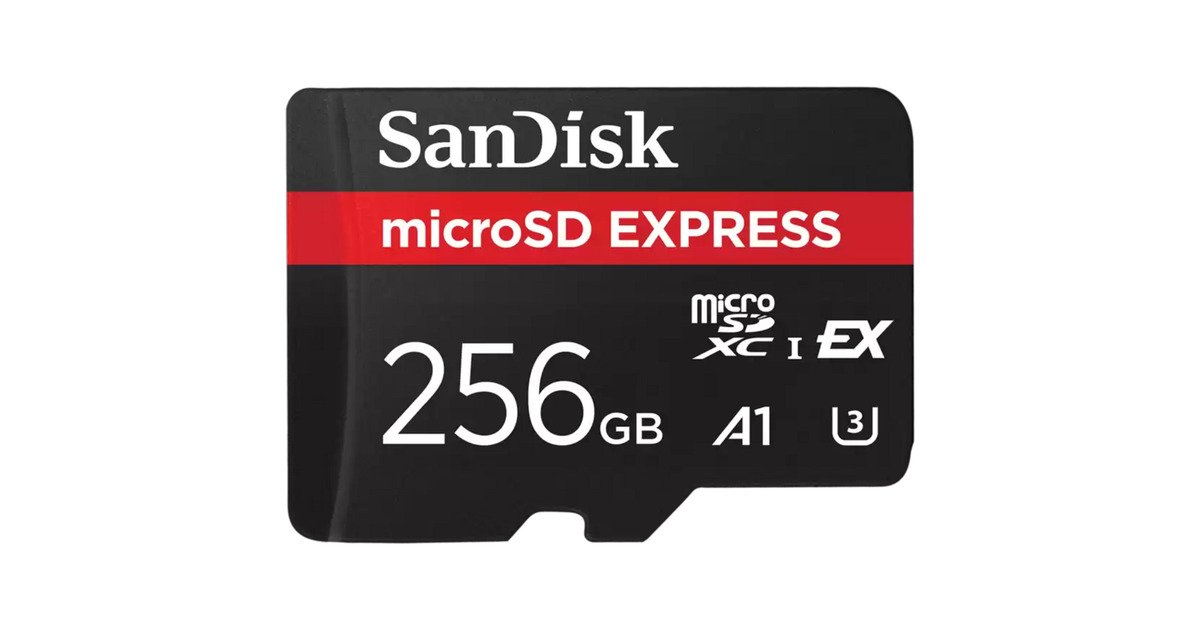 SanDiskmicroSD Express 256 GB geheugenkaart  (Zwart, Class 3 (U3))