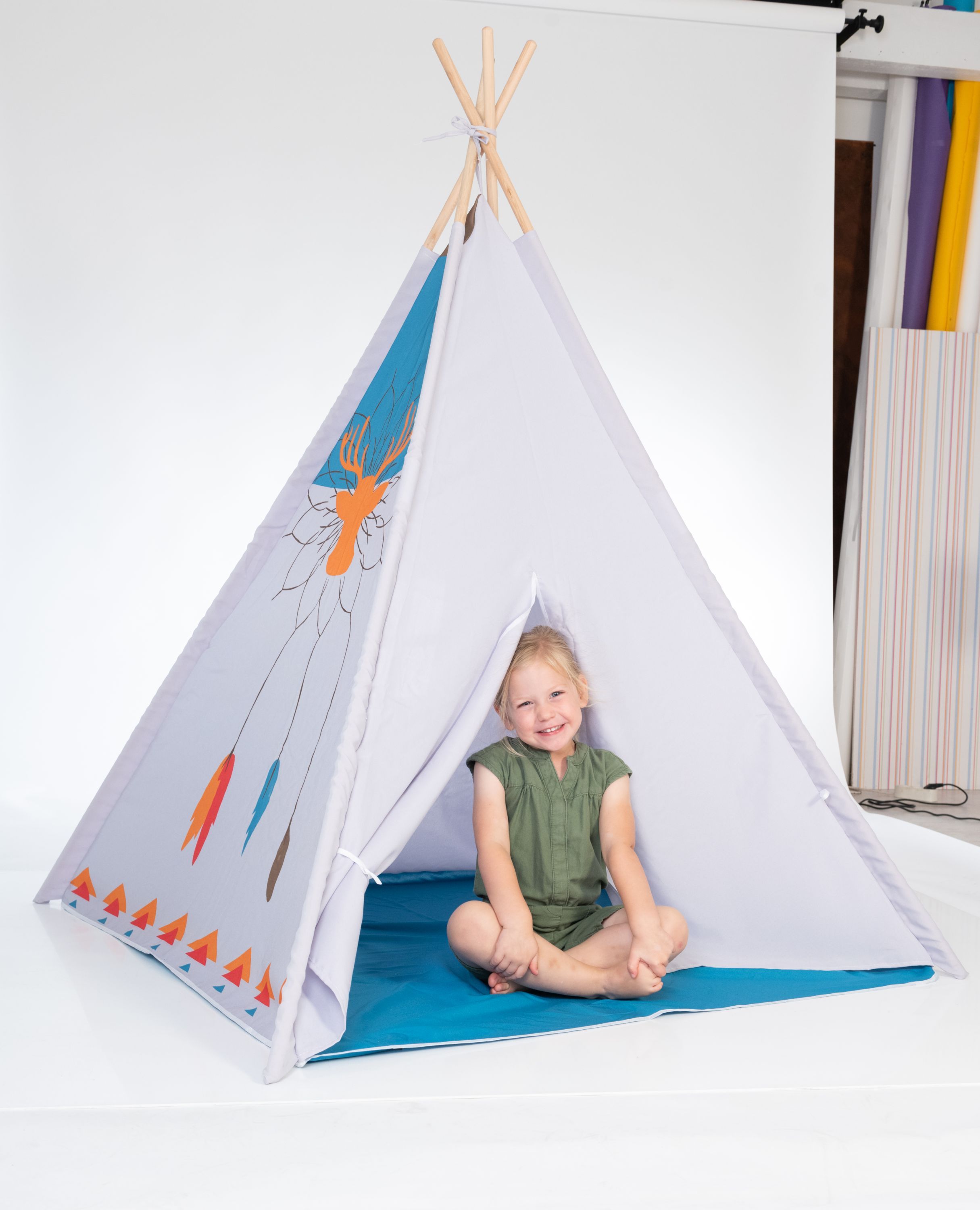 Outdoor active Indianerzelt, 120 x 120 x 150 cm