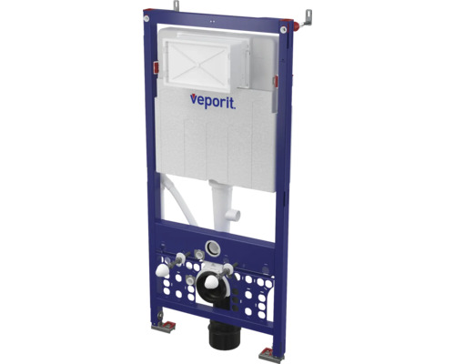 veporit. ICUBOX 1120.3 PRO voorwandelement voor toiletten en douchetoiletten, inbouwhoogte 1120 mm, inclusief wandbevestiging.