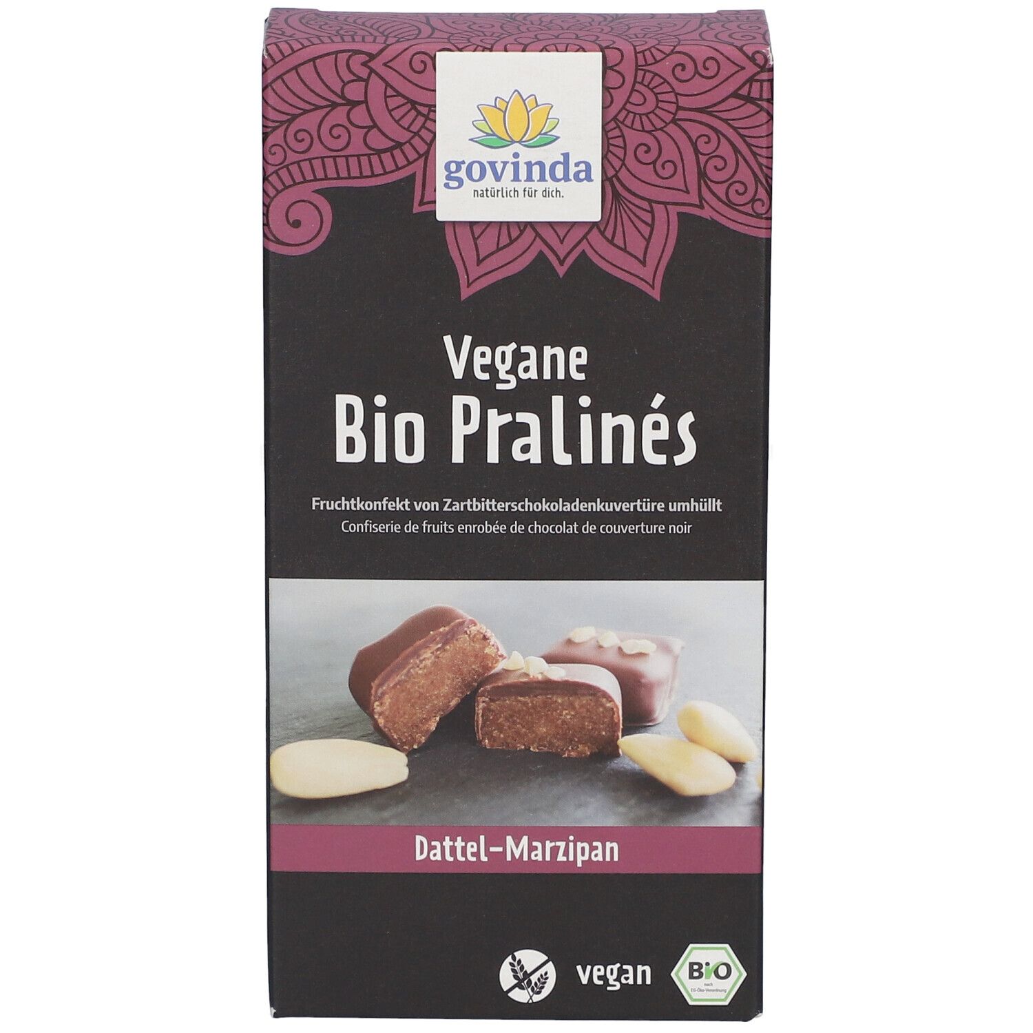 Govinda Vegane Bio Pralinés Dattel-Marzipan