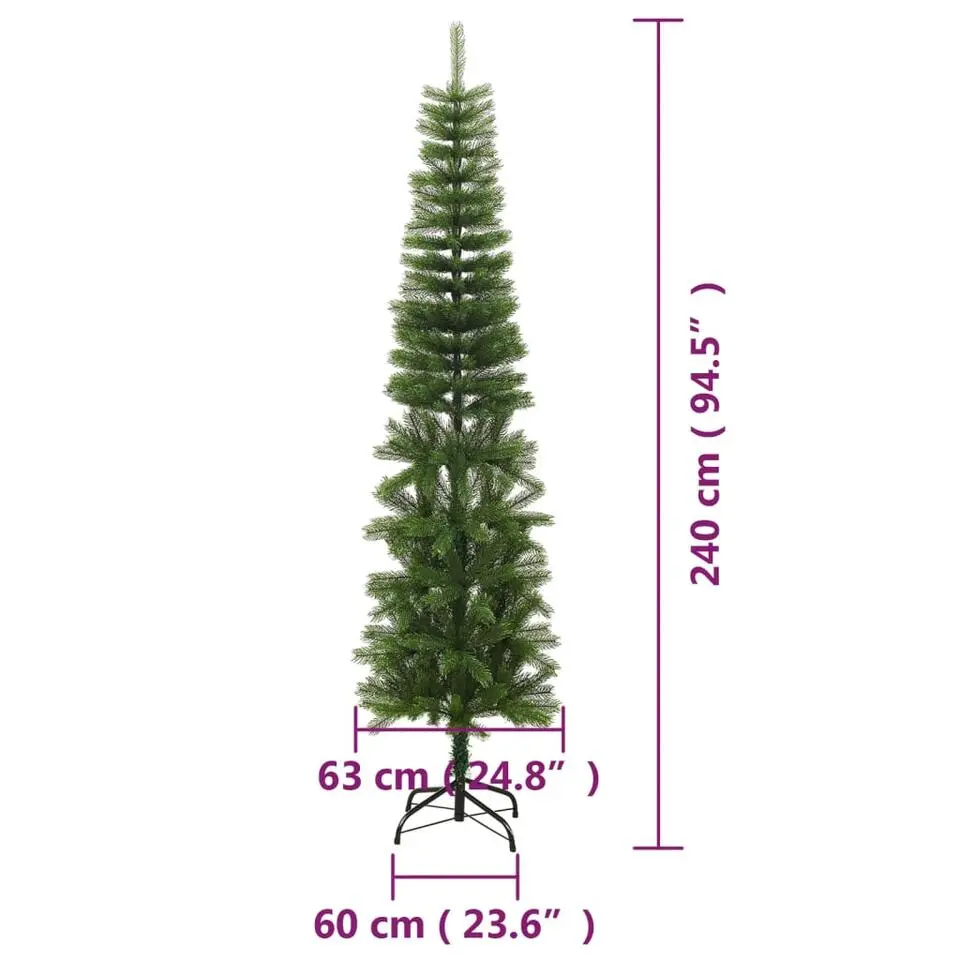 vidaXL - Kerstboom - Groen - 240 x 63 cm