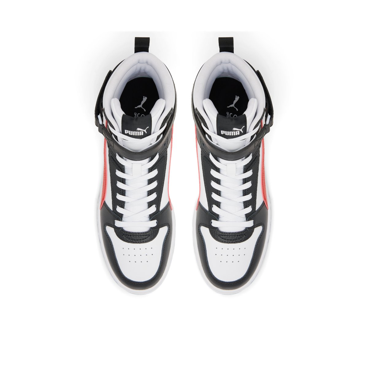 PUMA-Rebound-m-Baskets montantes - Talon plat - Noir