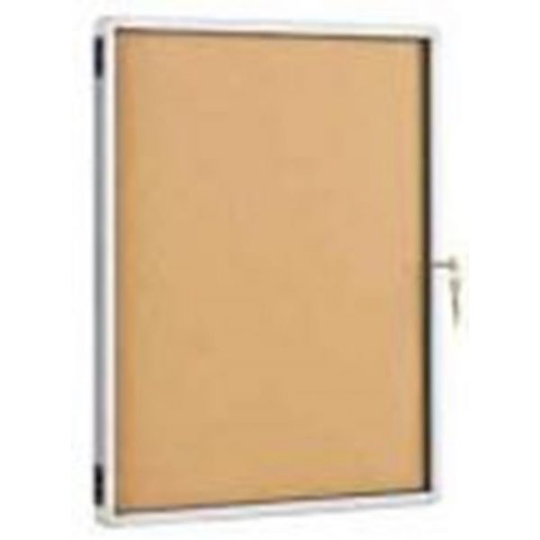 Bi-office Vitrine de Parede 67x50cm c/ Porta Cortiça/Alumínio - 05758.00