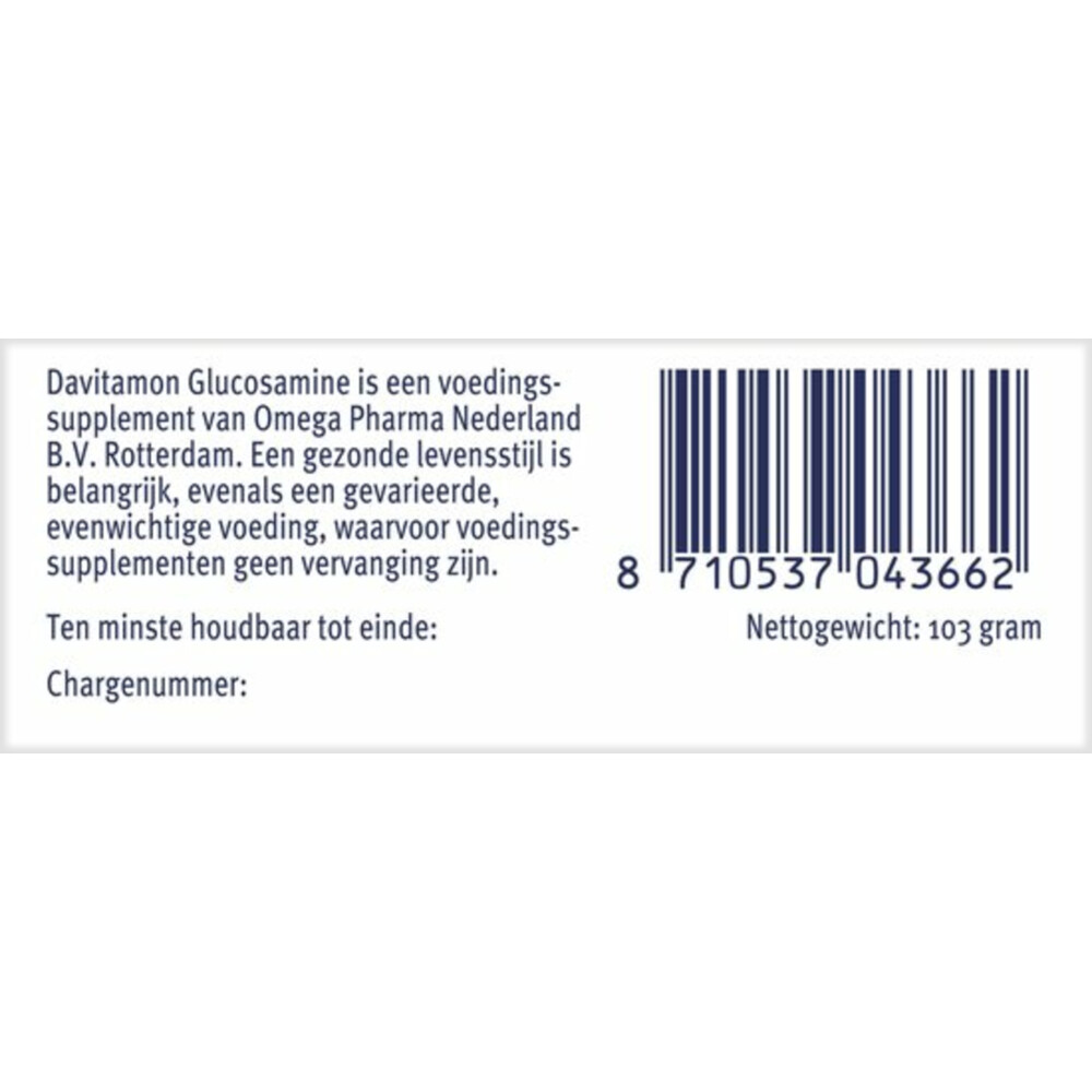2x Davitamon Glucosamine 45 tabletten