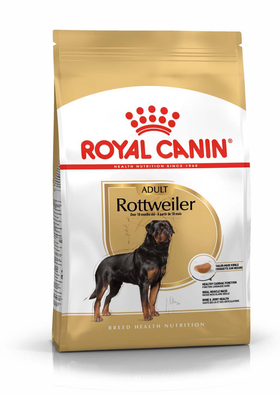 Royal Canin Rottweiler Adult - Hondenvoer - 12 Kilogram - gevogelte