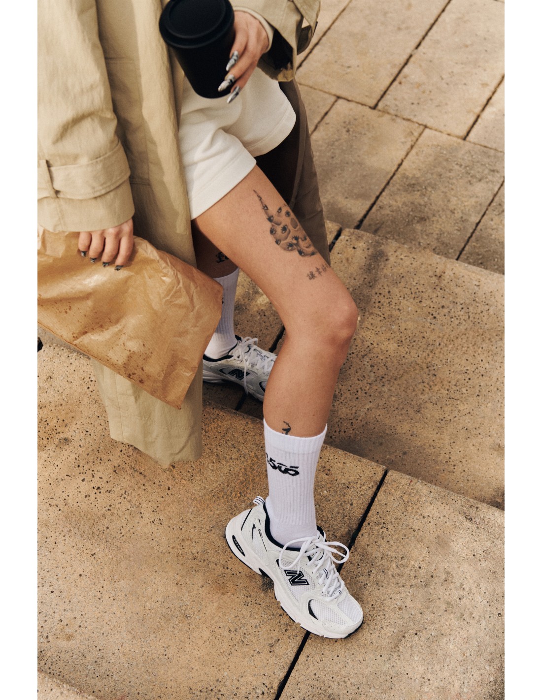 new balance Sneakers Mixte 530 Blanc/Noir
