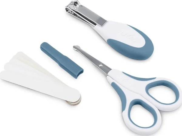 Nuvita Nuvita, kosmetisk neglekunst: saks, klipper og 5 filer, Powder Blue
