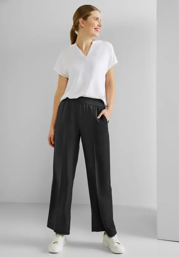 Loose Fit Hose mit Stretch - Black