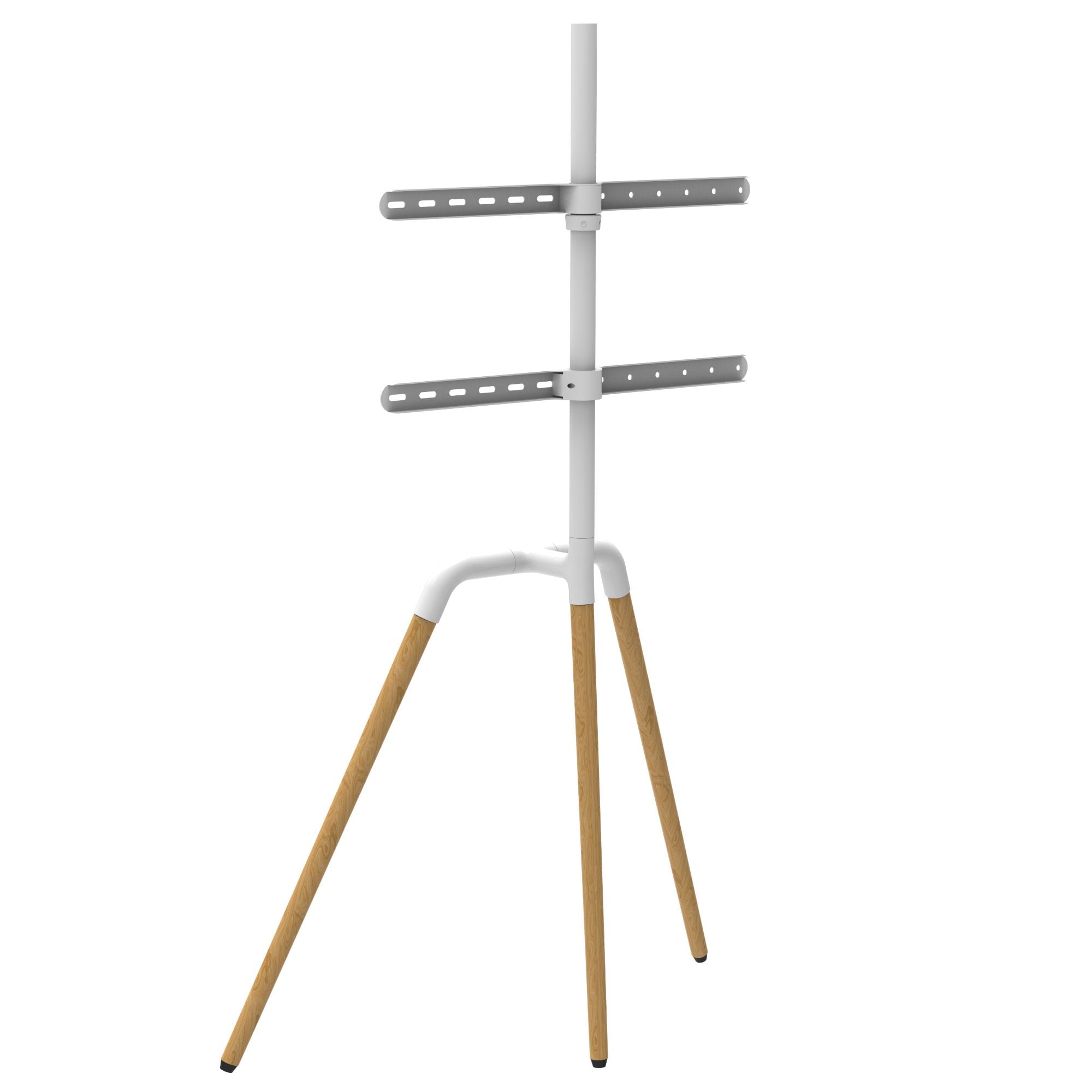 TV Standhalter Buche - VESA bis max. 600x400 für 45-65 Zoll max. 40kg Weiß