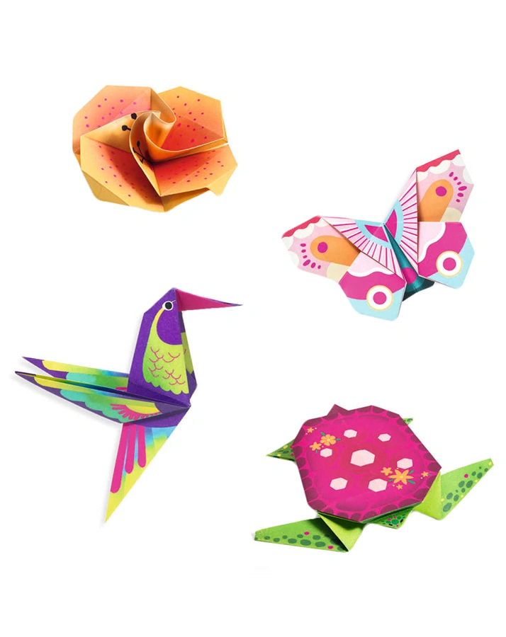 Origami-Bastelset TROPICS in bunt