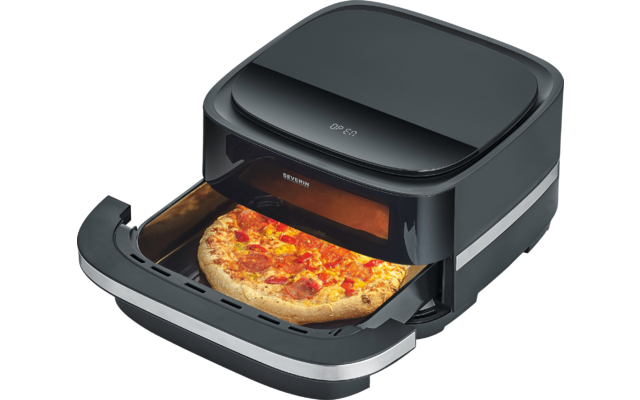 Severin FR 2464 Pizza-Heißluftfritteuse 2100 W Schwarz