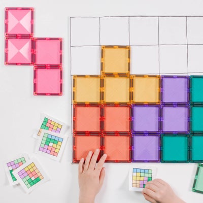 Connetix Magnetisk Byggekloss Pastel Square 40 Deler