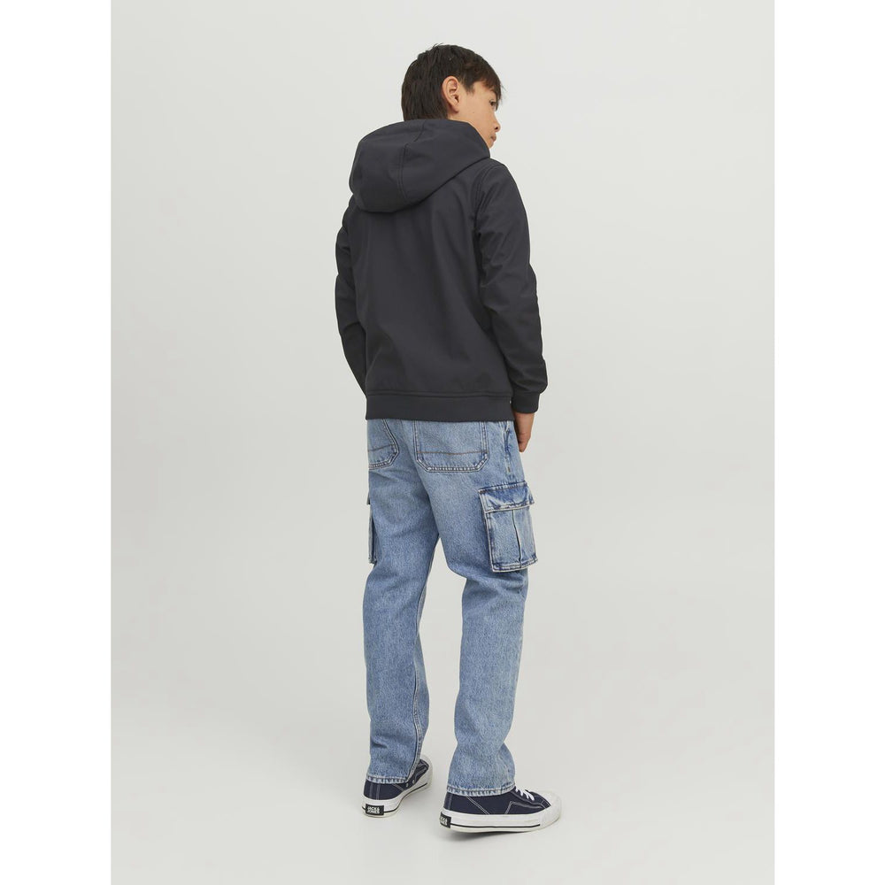 Køb Jack & Jones Junior Black Basic Softshell Jakke Med Hætte Noos