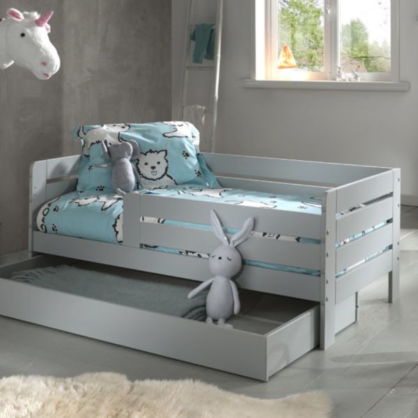 Vipack Toddler Ledikant Horizontaal Grijs 70 x 140 Cm
