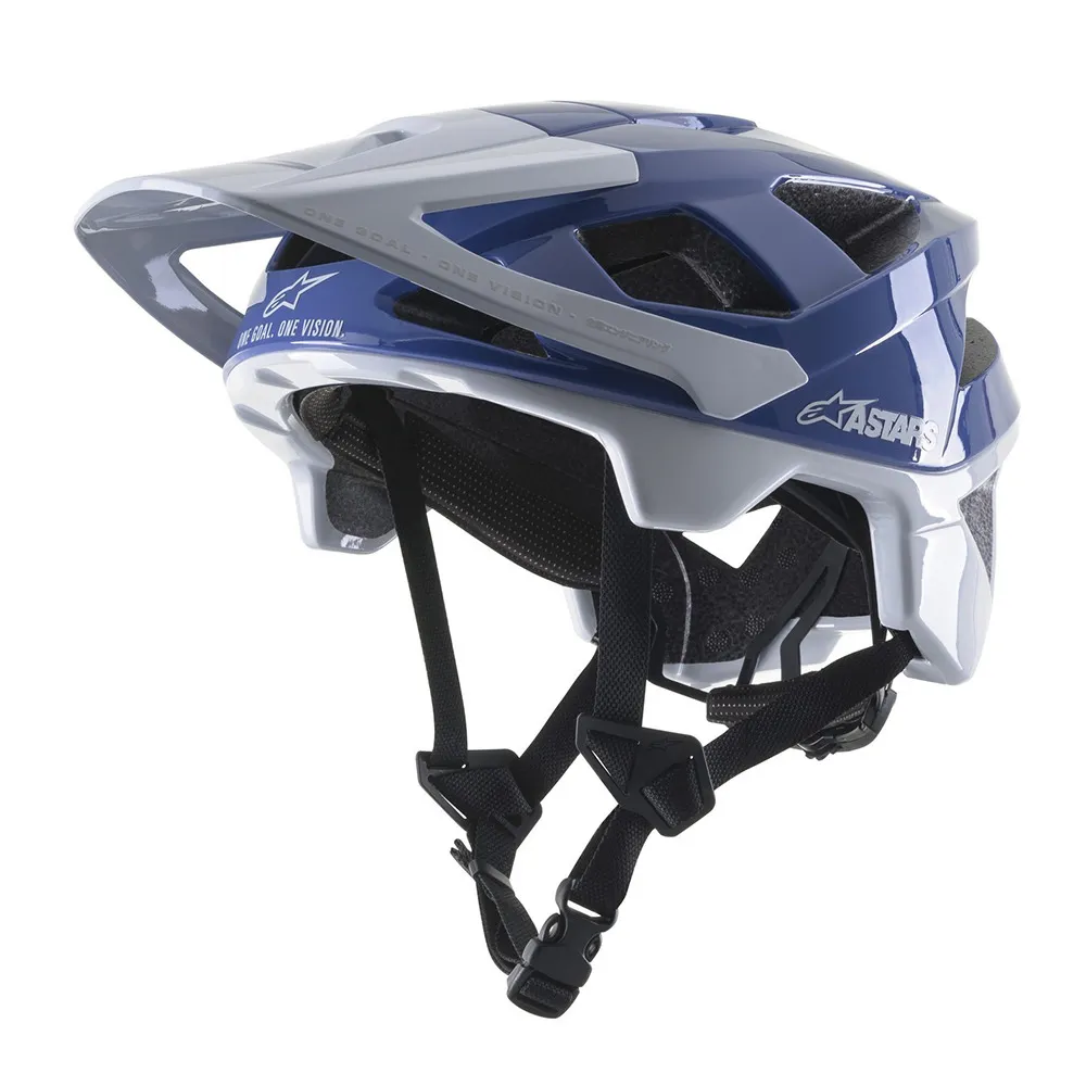 Alpinestars VECTOR PRO A1 - Casque VTT bleu/gris clair glossy