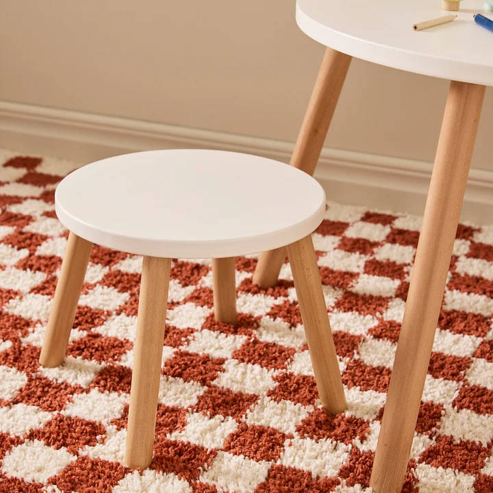Kids Concept - Tisch und Hocker, weiss
