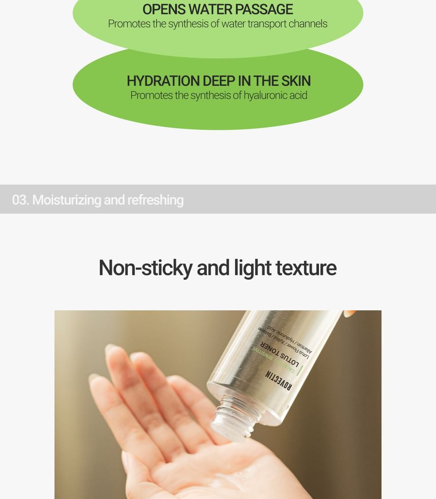 ROVECTIN - Kalmerende Gevoelige Lotus Toner