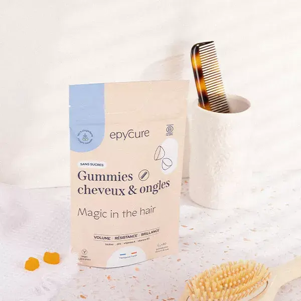 Epycure Gummies Cheveux & Ongles Sans Sucre Booster Pousse 60 gummies