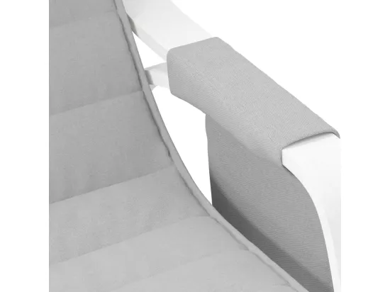 Chaise à bascule Gris clair Tissu
