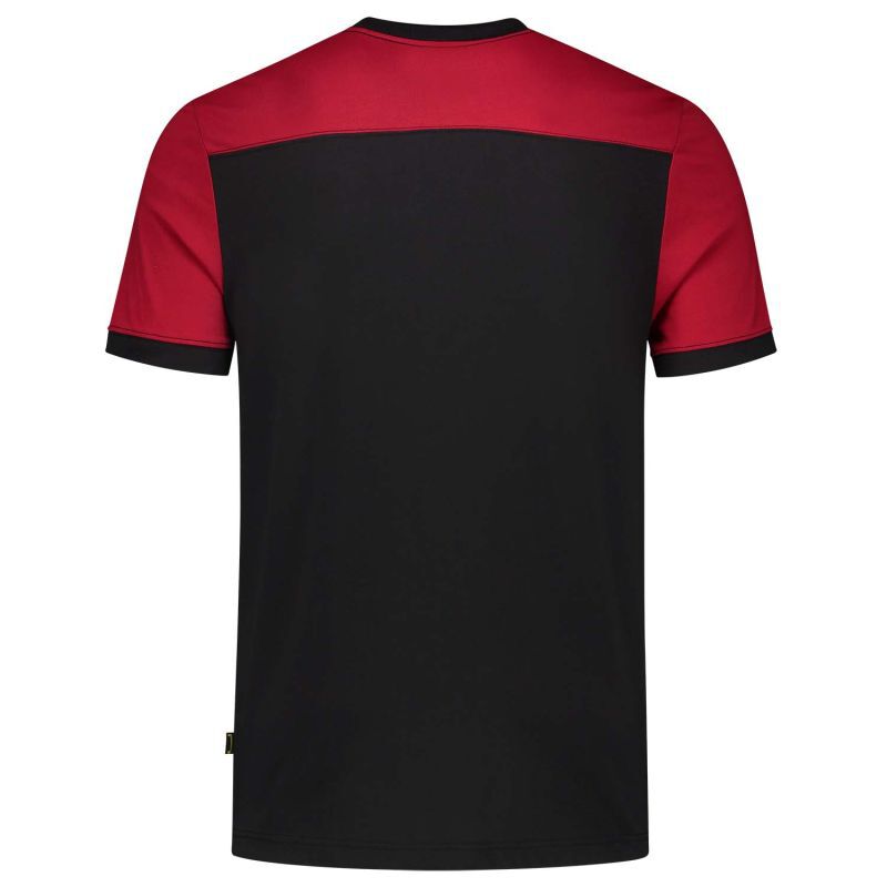 Tricorp Bicolor 102006 - T-shirt - Zwart/Rood - 3XL