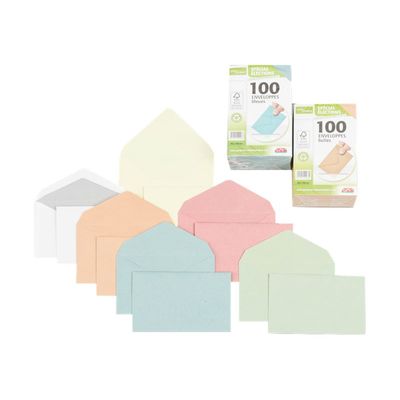 GPV - 1000 Enveloppes élection recyclées - 90 x 140 mm - 80 gr - couleurs assorties