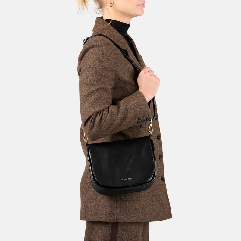 Burkely Vintage Veda Satchel Bag Black