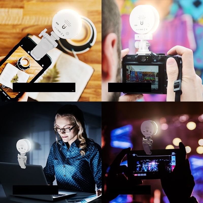 HOMTEC - USB oplaadbare clip-on LED-lamp
