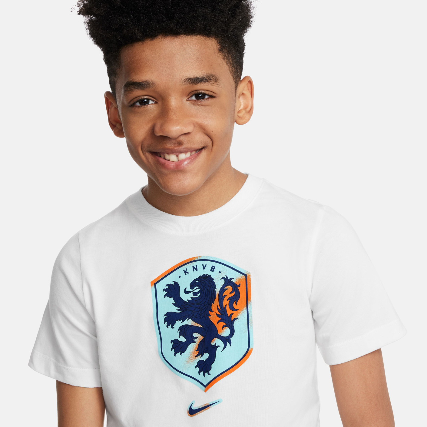 Nike Nederland Crest T-Shirt 2024-2026 Kids Wit