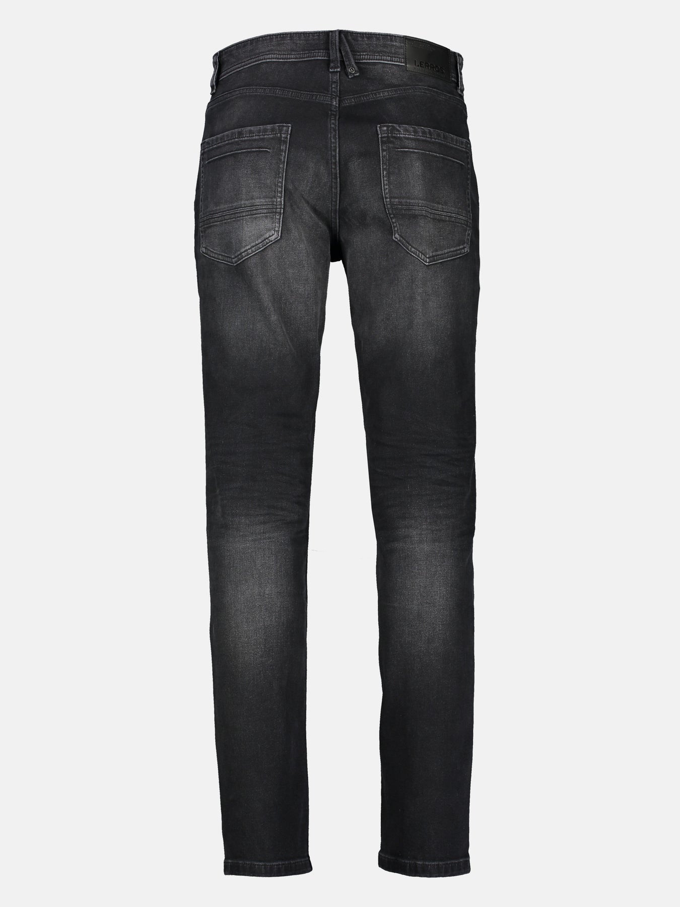 BAXTER 5-Pocket-Denim im Used-Look, RELAXED FIT, black