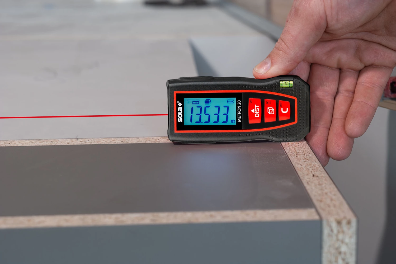Sola METRON 20 Laser afstandsmeter - Rood - 20m