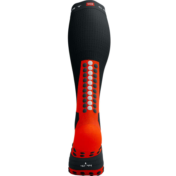 Chaussette compression COMPRESSPORT SKI MOUNTAINEERING FULL SOCKS BLACK/CORE RED
