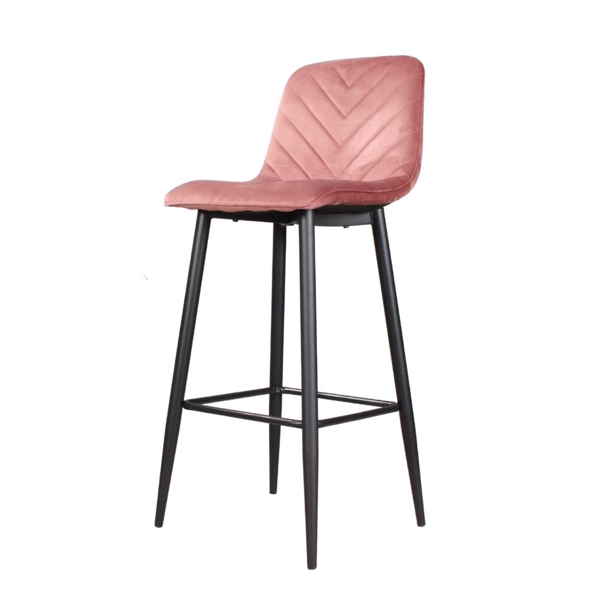 DS4U - Gaby barkruk velvet 75 cm 2.0 - roze