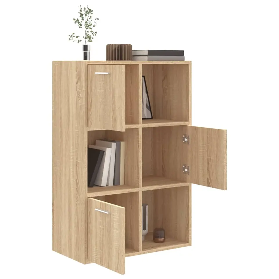 vidaXL - Opbergkast - Bruin - Bewerkt hout