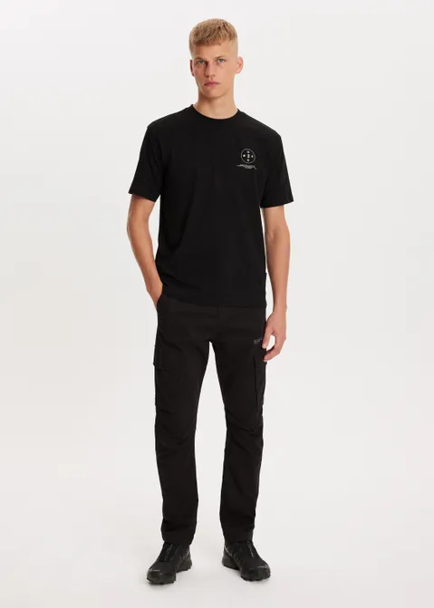 T-shirt met print mainland zwart (ZWART)