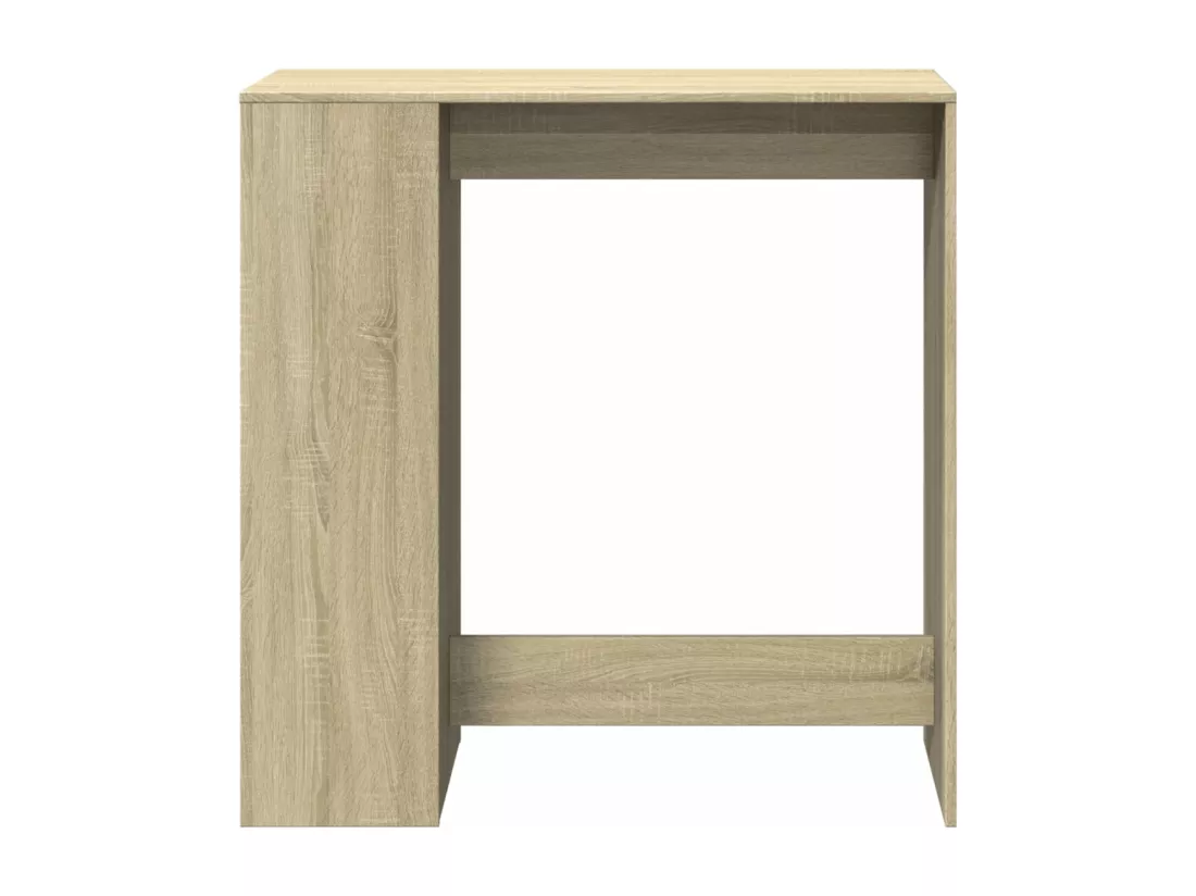 Table de bar avec étagères chêne sonoma bois d'ingénierie