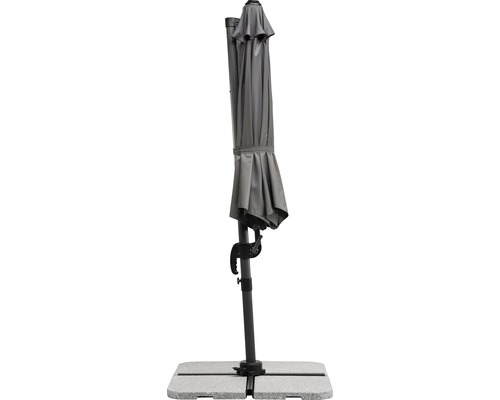 Schneider Rhodos Blacklight parasol Ø 300 cm antraciet