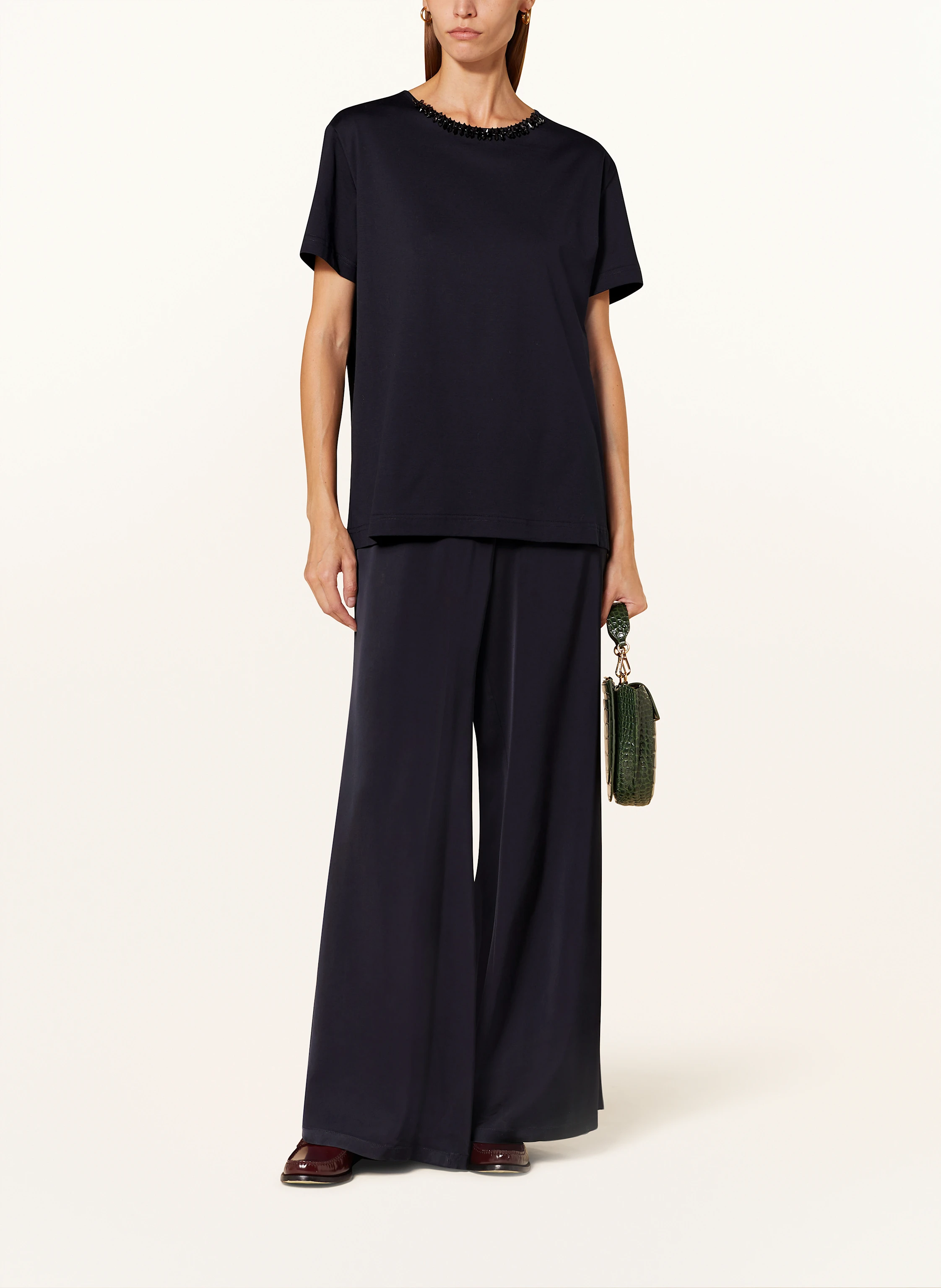 FABIANA FILIPPI T-Shirt mit Schmucksteinen