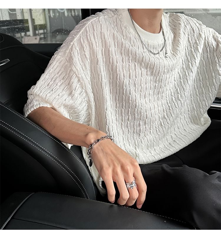 Omozando - T-shirt met korte mouwen en ronde hals