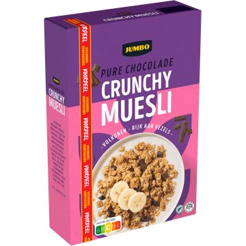 Jumbo Muesli Pure Chocolade Voordeelverpakking 900 g