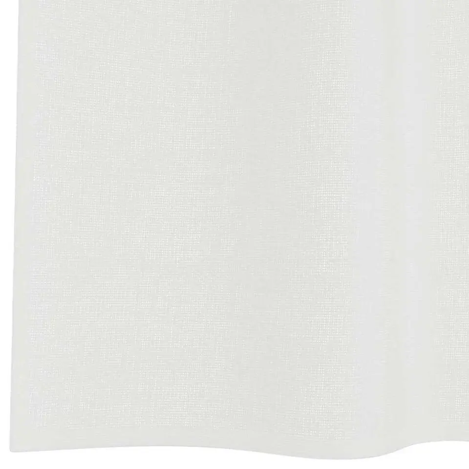 vidaXL Gordijnen van voile met lussen - Wit - 140x225 cm - Stof - 2 Stuks